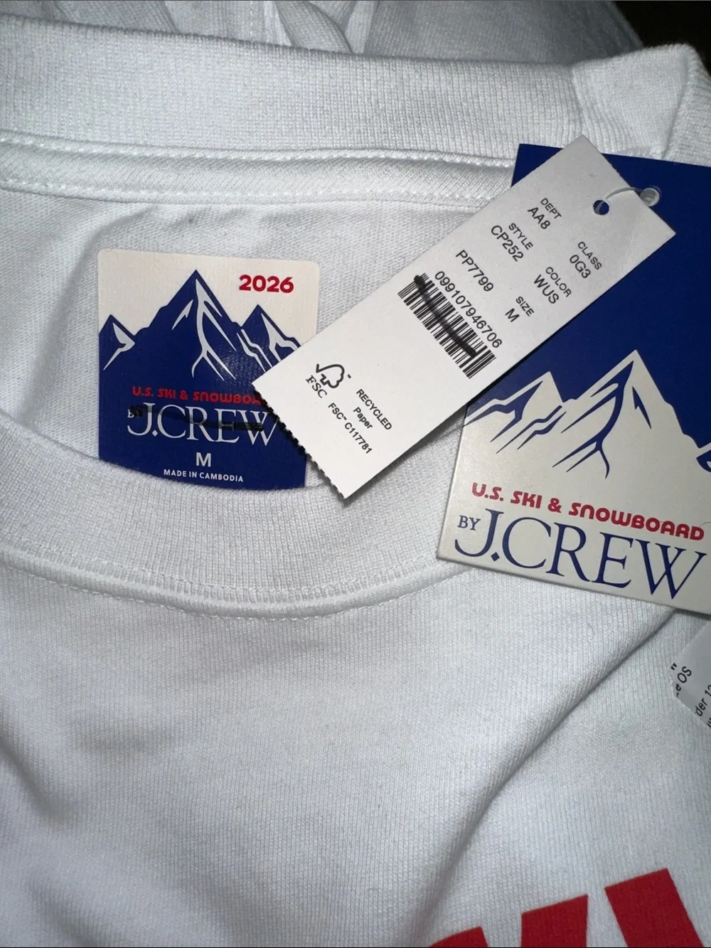 J. Crew U.S. Ski & Snowboard by J.Crew premium-weight graphic T-shirt
